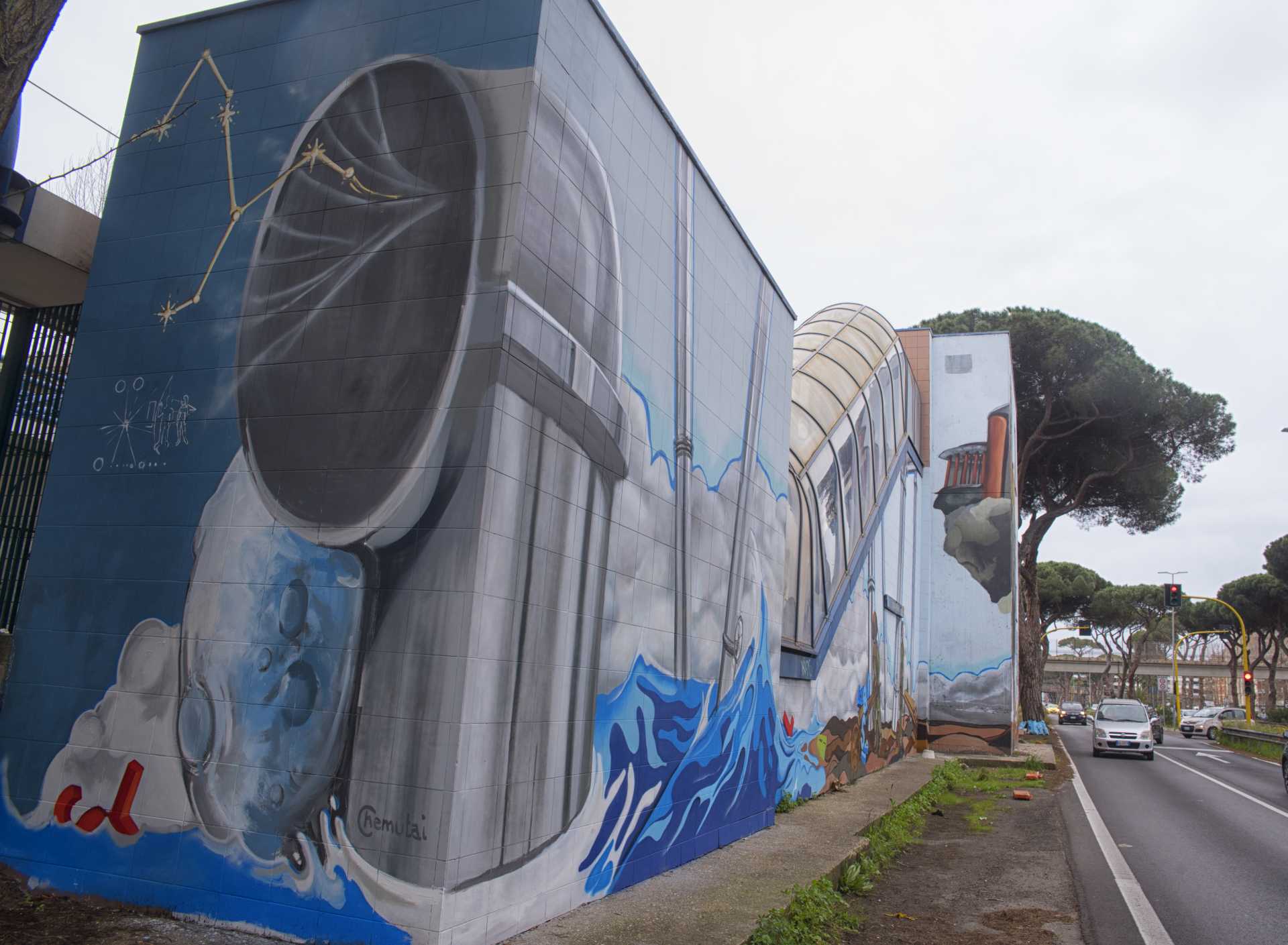 Ne-Os, il poema murale alla stazione Lido Nord